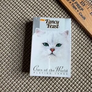 Vintage Fancy Feast Cats of the World Playing Cards New Sealed Friskies Nestle